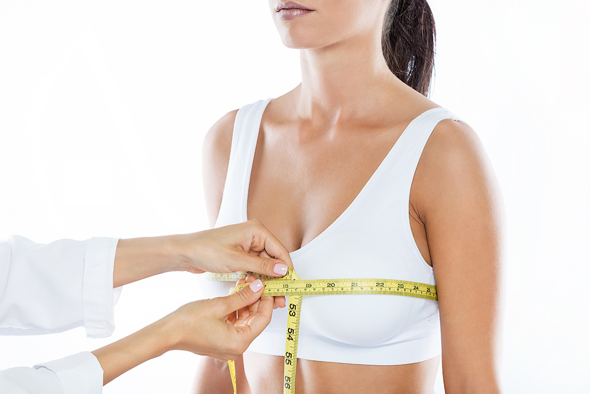 measuring breast size