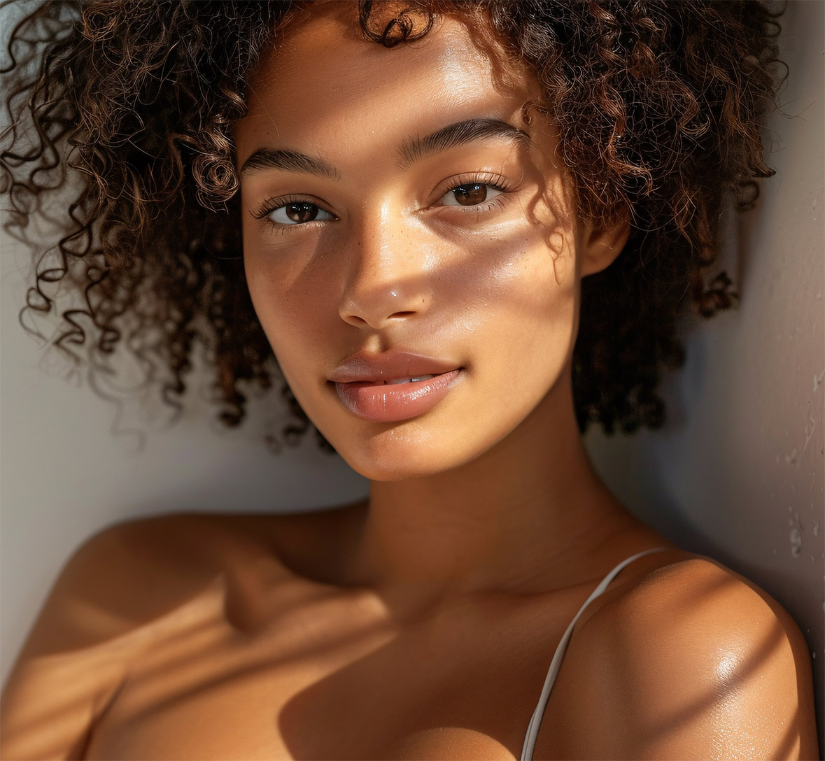 summer portrait of black female model in bikini summer portrait of black female model in bikini